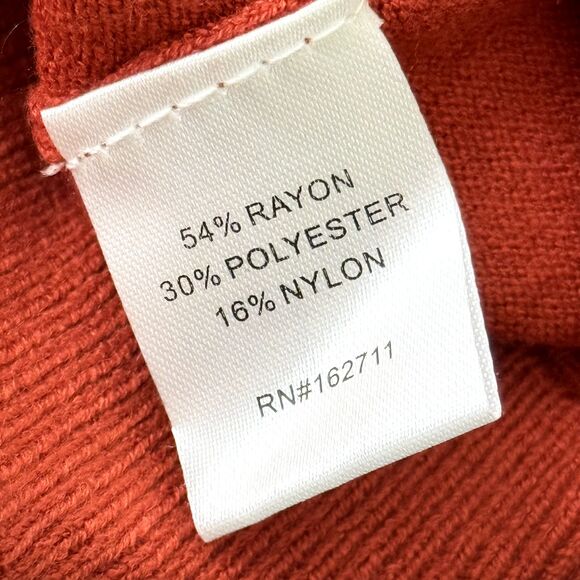 LOVE ELLIE Stitch Fix Mia Back Detail Pullover Sweater XS Burnt Orange NEW B51 - Picture 5 of 5